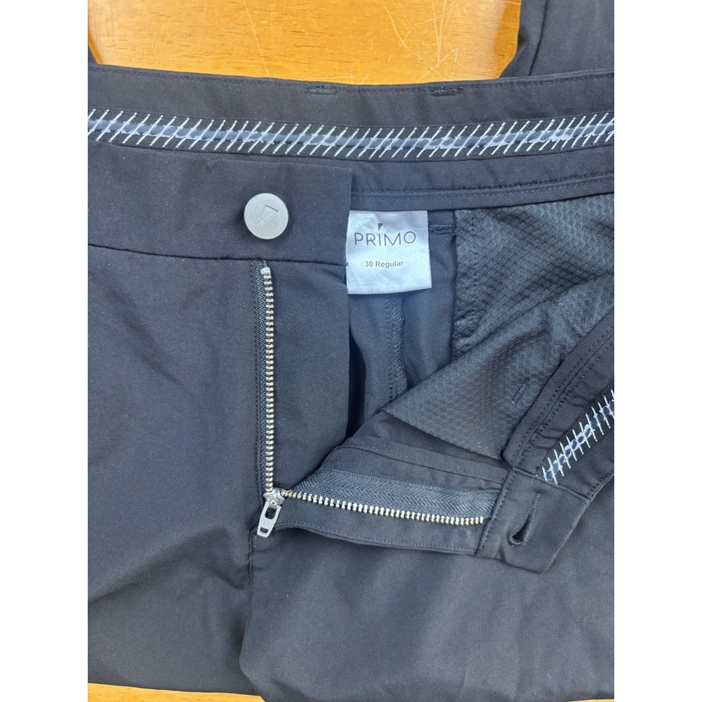 Primo Golf Joggers Mens 30 Regular Black Tapered Ankle Zip Performance Pants - Picture 5 of 7